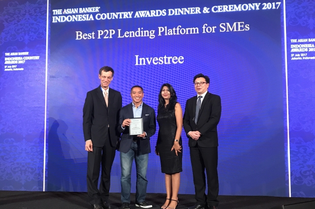 Investree Raih Penghargaan Prestisius se-Asia sebagai  ?Best P2P Lending Platform for SMEs? dari The Asian Banker